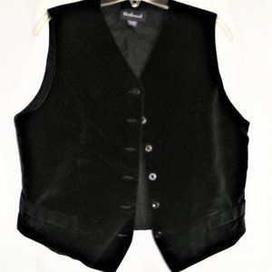 BLACK VELVET VEST M